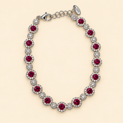 Shakira Tennis Bracelet -Dark Pink