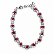 Shakira Tennis Bracelet -Dark Pink