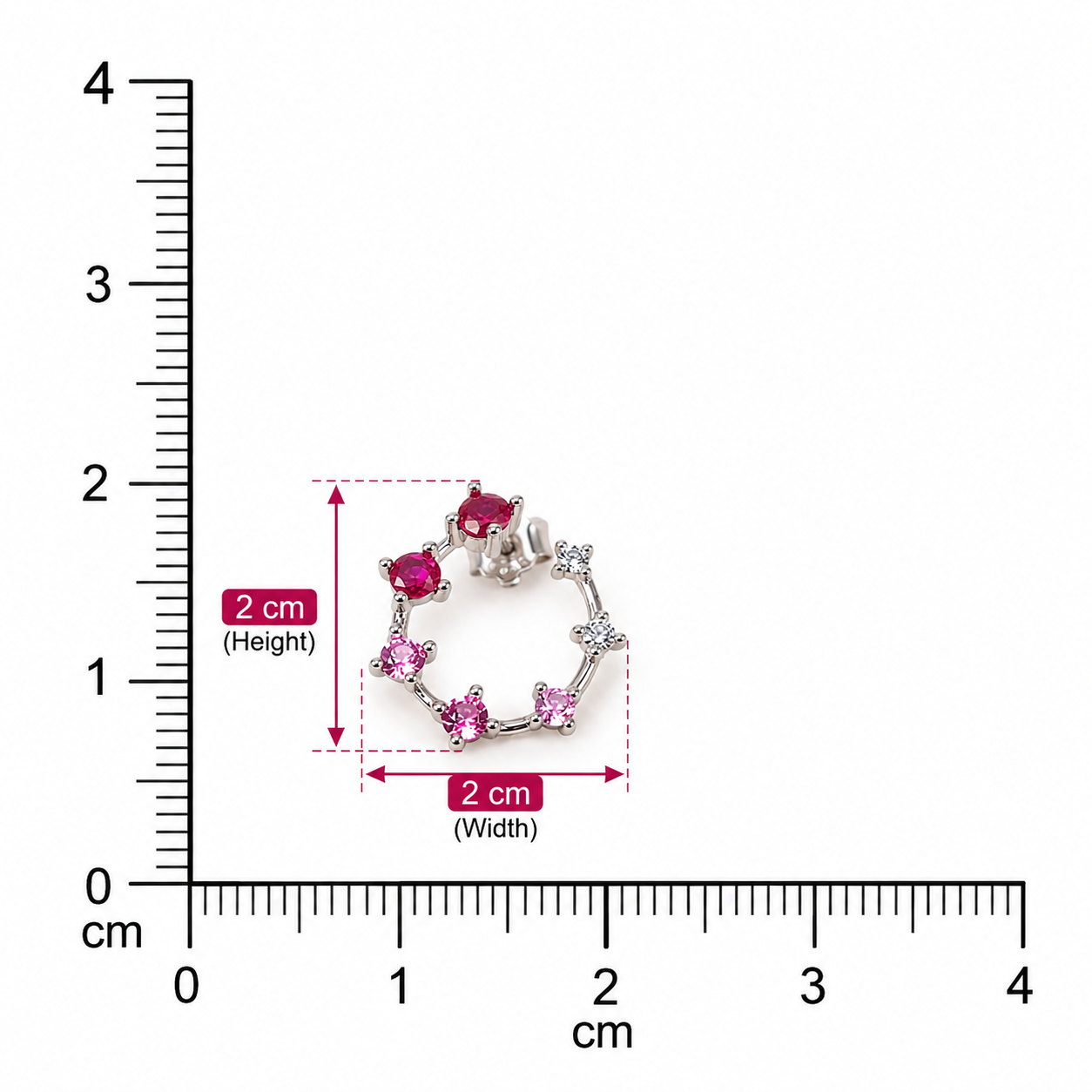 Mini Novak Earrings - Pink