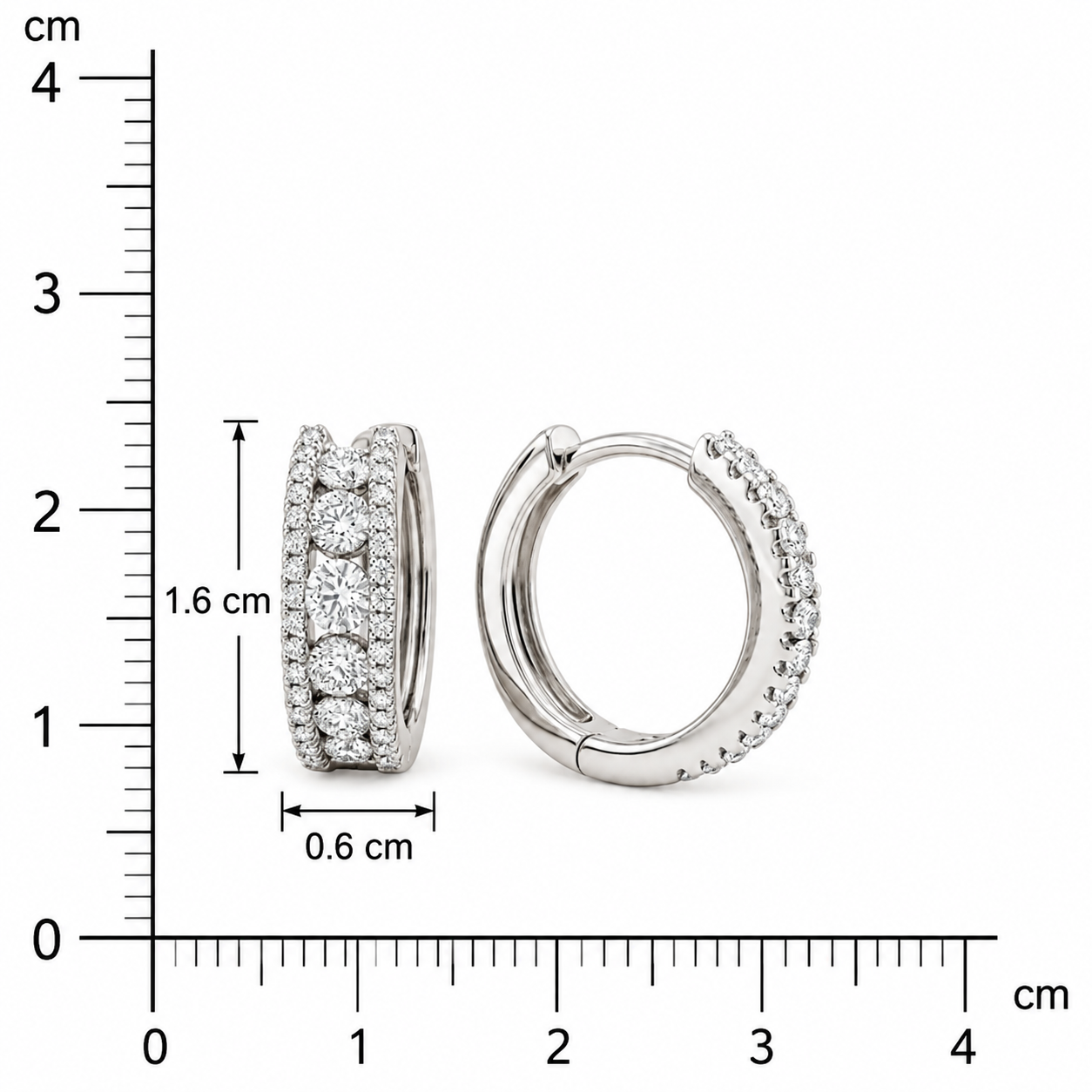 925 Sliver Sparkle Bloom Hoops