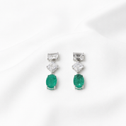 Emerald Symphony Drop Earrings