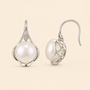 925 Silver Faria Pearl Earrings