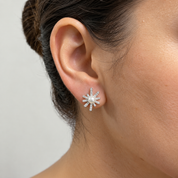 Pearl Starbust Stud Earring