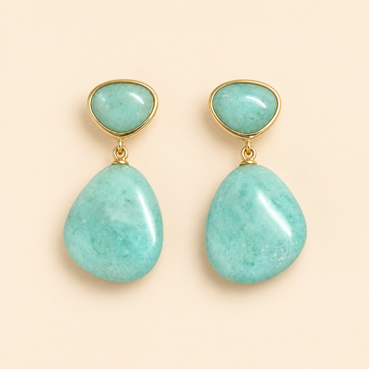 925 Silver Luisa Drop Earrings -Mint Green