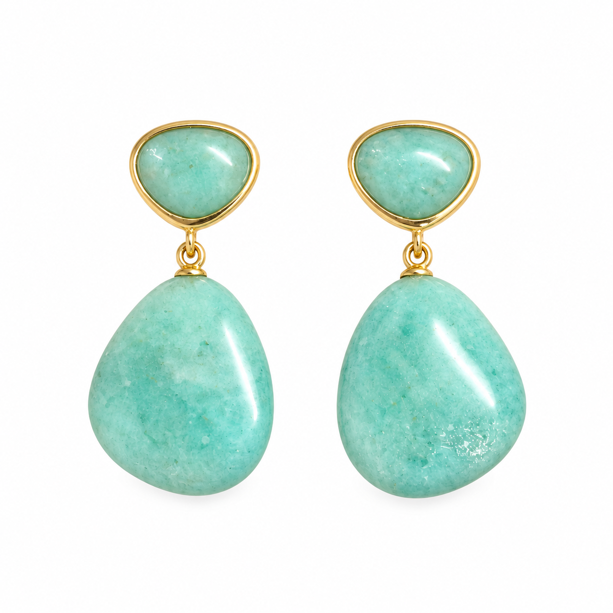 925 Silver Luisa Drop Earrings -Mint Green