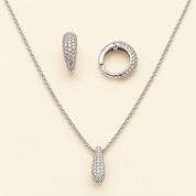 925 Silver Lune Pendant Set With Chain
