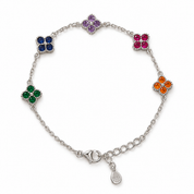 5-Dot Diamond Bracelet - Colourful