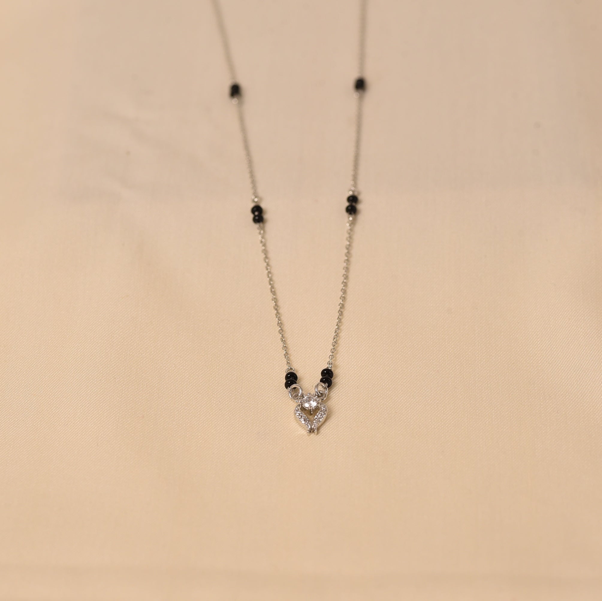 925 Silver Mangalsutra with Western Wear by Elyta