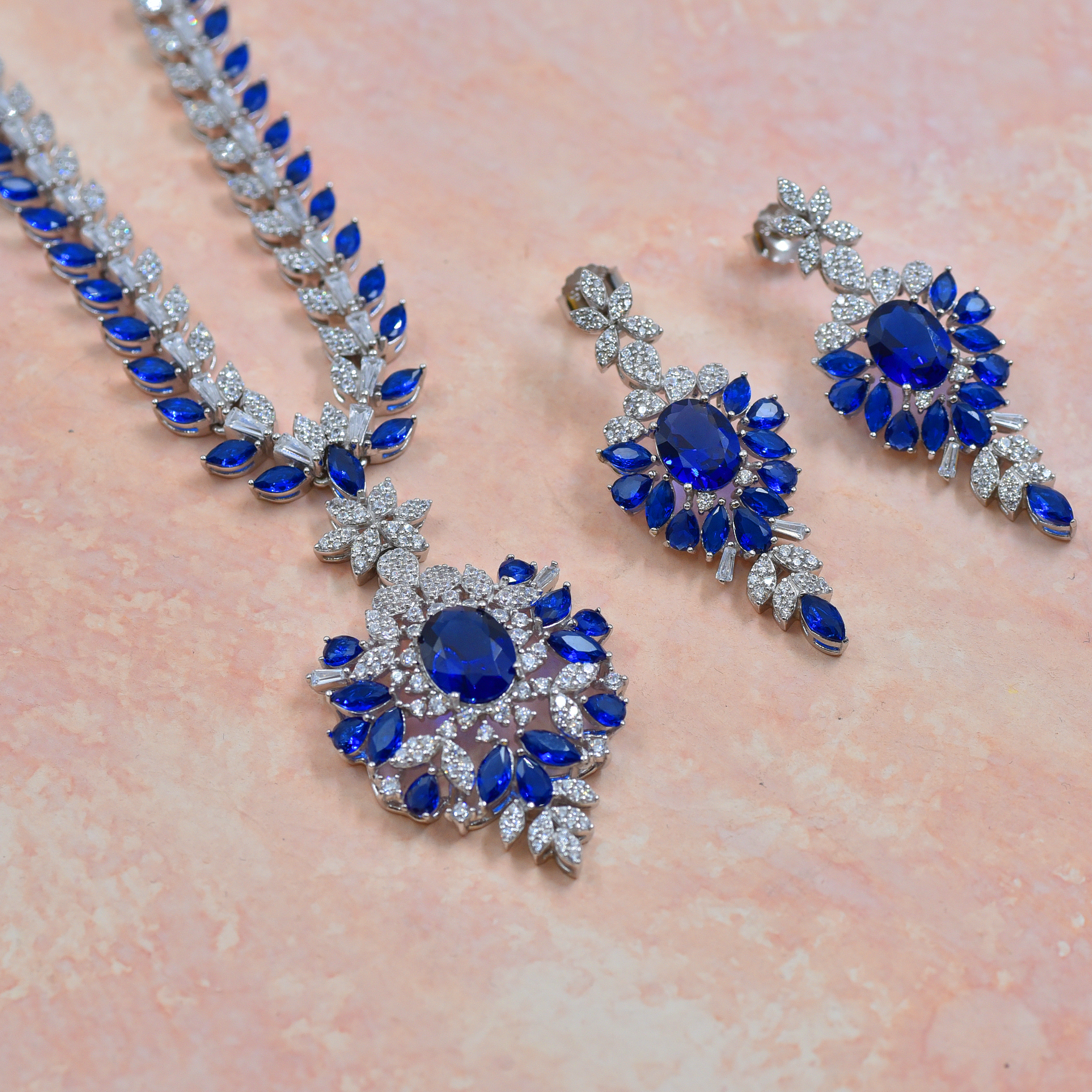 Serenade Necklace Set - Blue