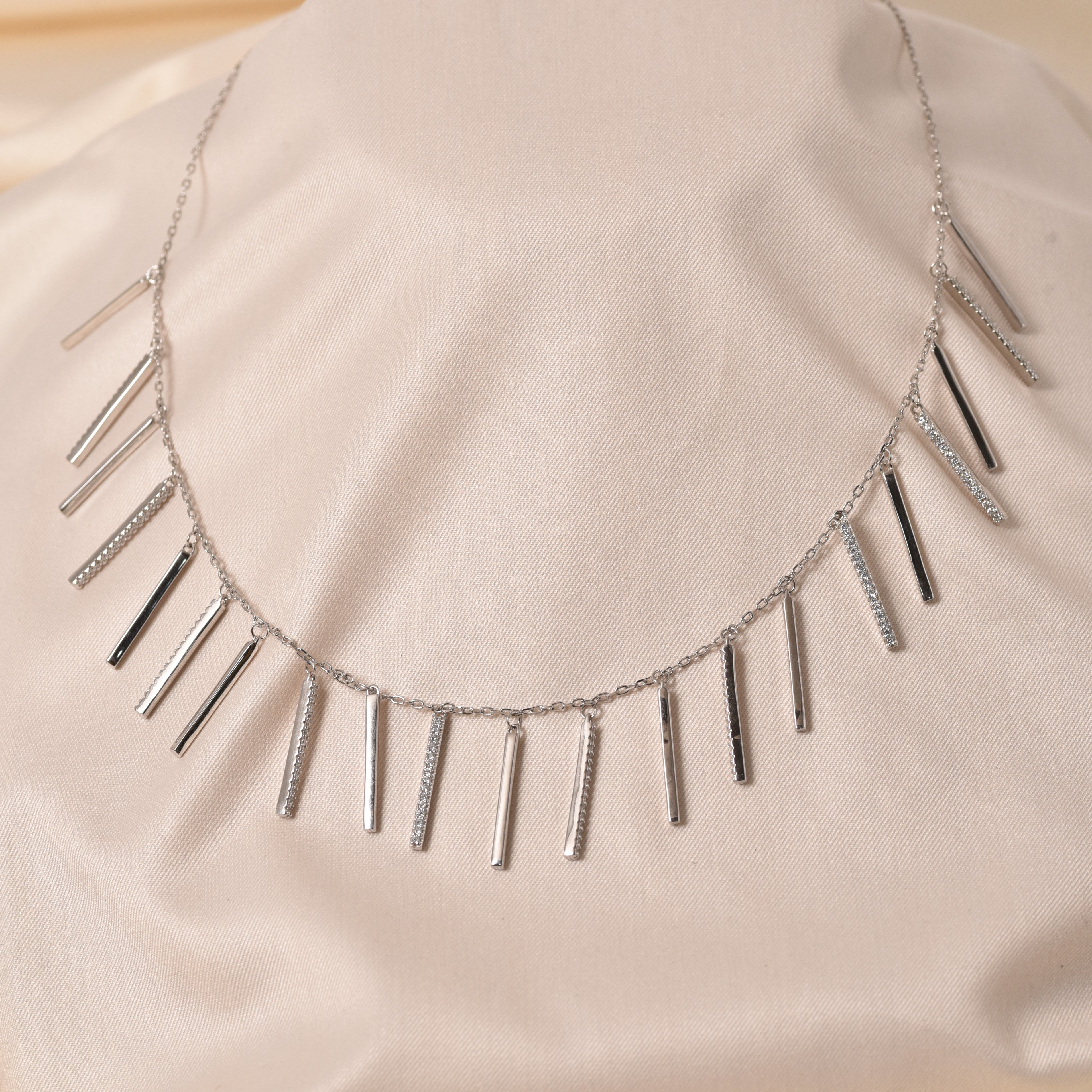 Silver Flooded Necklace