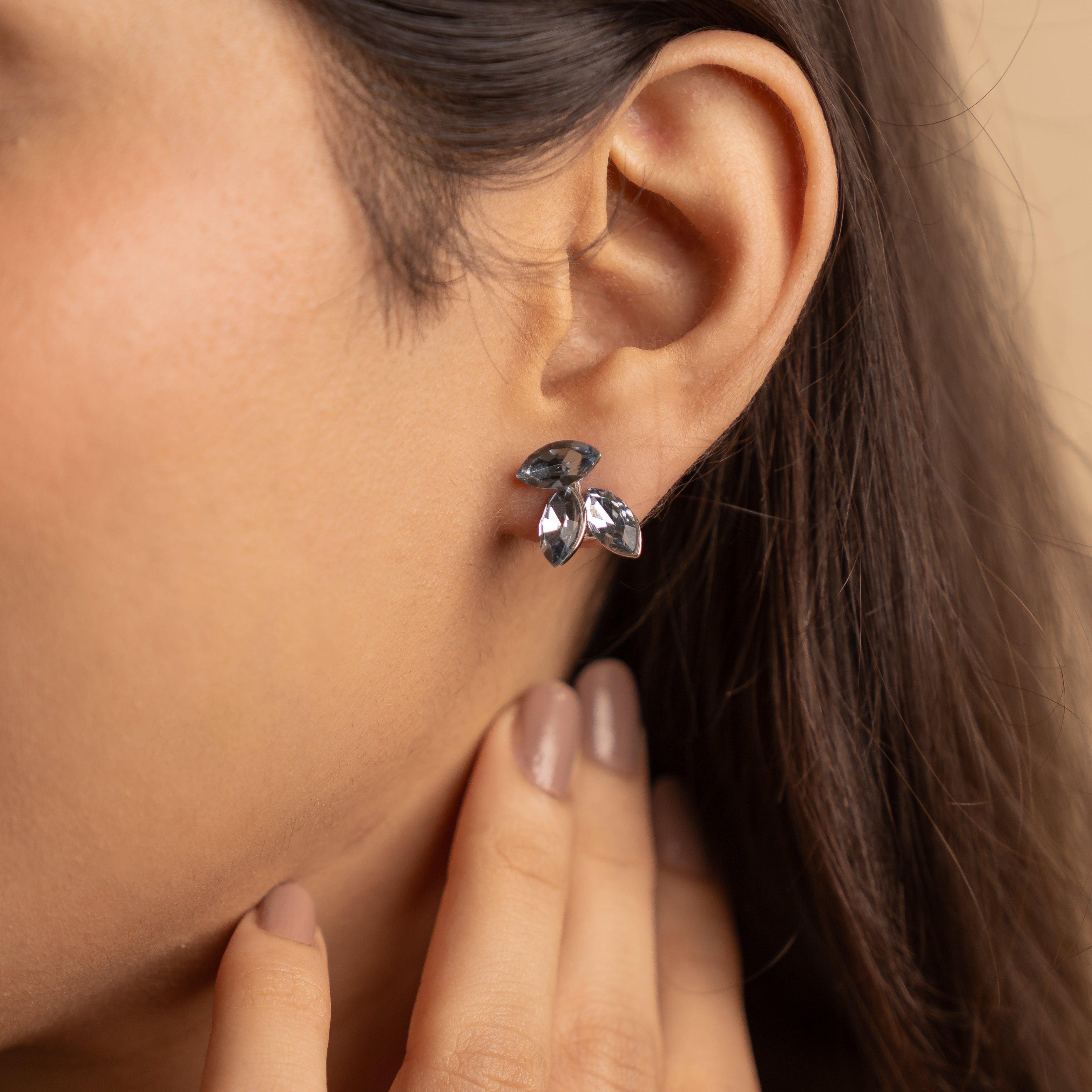 Moonlight Magic Earrings - Dark Blue