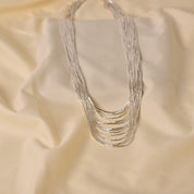 Lumar layers silver necklace