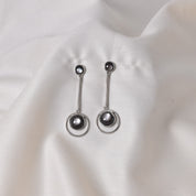 Ecliptic Earrings - Black MOP