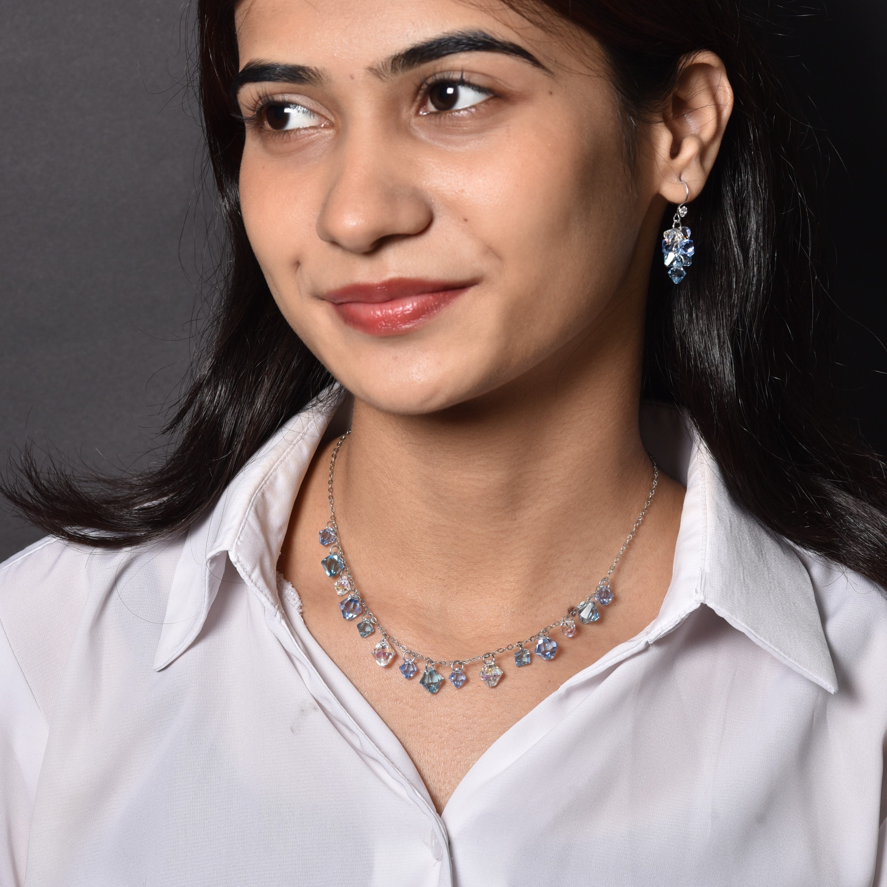 Tranquil Lagoon Swarovski Necklace Set
