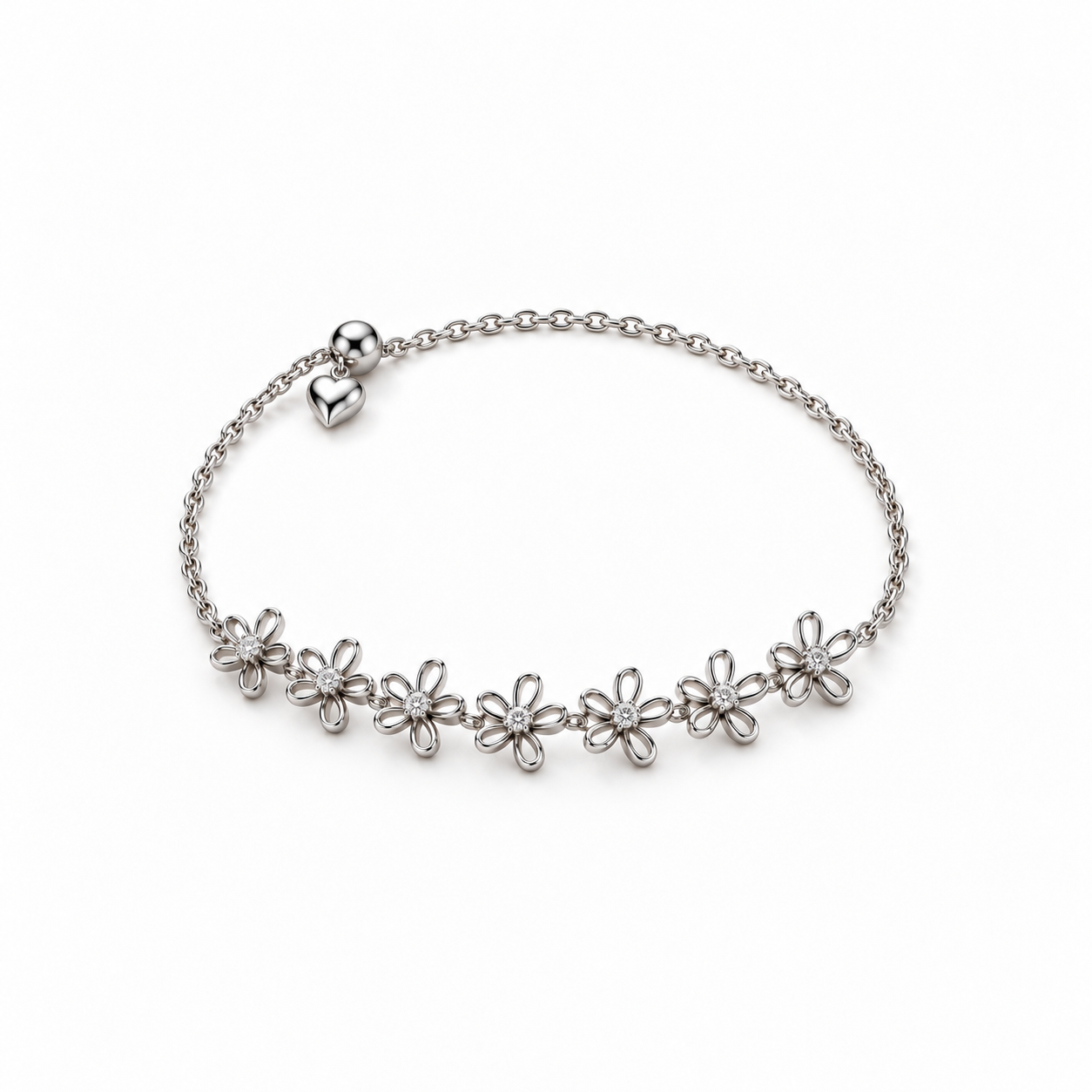 Petite Flowers Tennis Bracelet