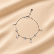 Triangle Charm Tennis Bracelet