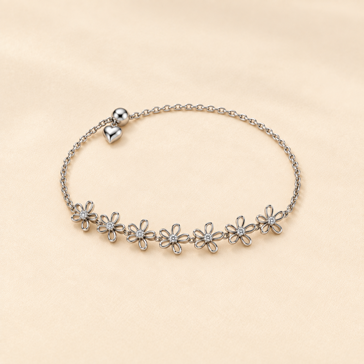 Petite Flowers Tennis Bracelet