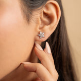 Flower Charm Studs Earring
