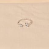 925 Silver Duo Brilliance Ring