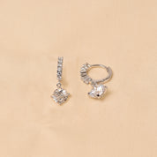Lightweight Silver Huggies for sensitive ears hypoallergenic - Elyta