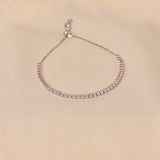 Prism Point Chain Bracelet -Light Pink