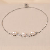 925 Silver  Pearl Bracelet from women by Elyta