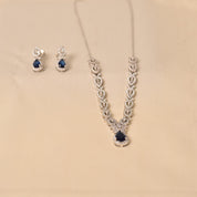 Blue Diamond Necklace set for Women by ELYTA