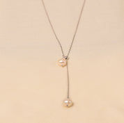 925 Sterling Silver Pearl Necklace for  Women - Elyta