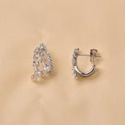 Anti tarnish 925 Silver Studs Cuff Hoops Earring for Girls by Elyta