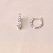 Crystal Hoops Earring