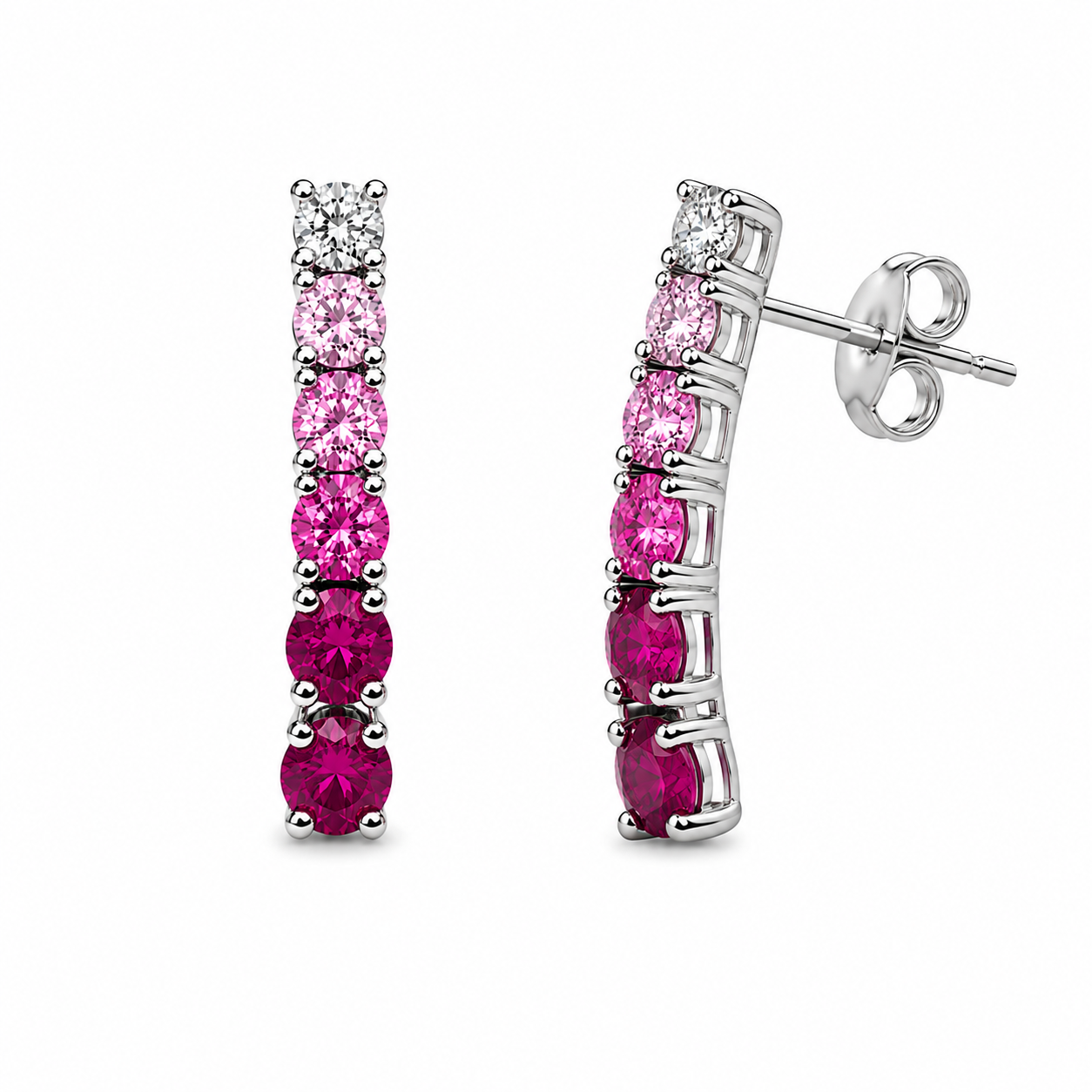 Rainbow Earrings - Pink
