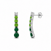 Rainbow Earrings - Green