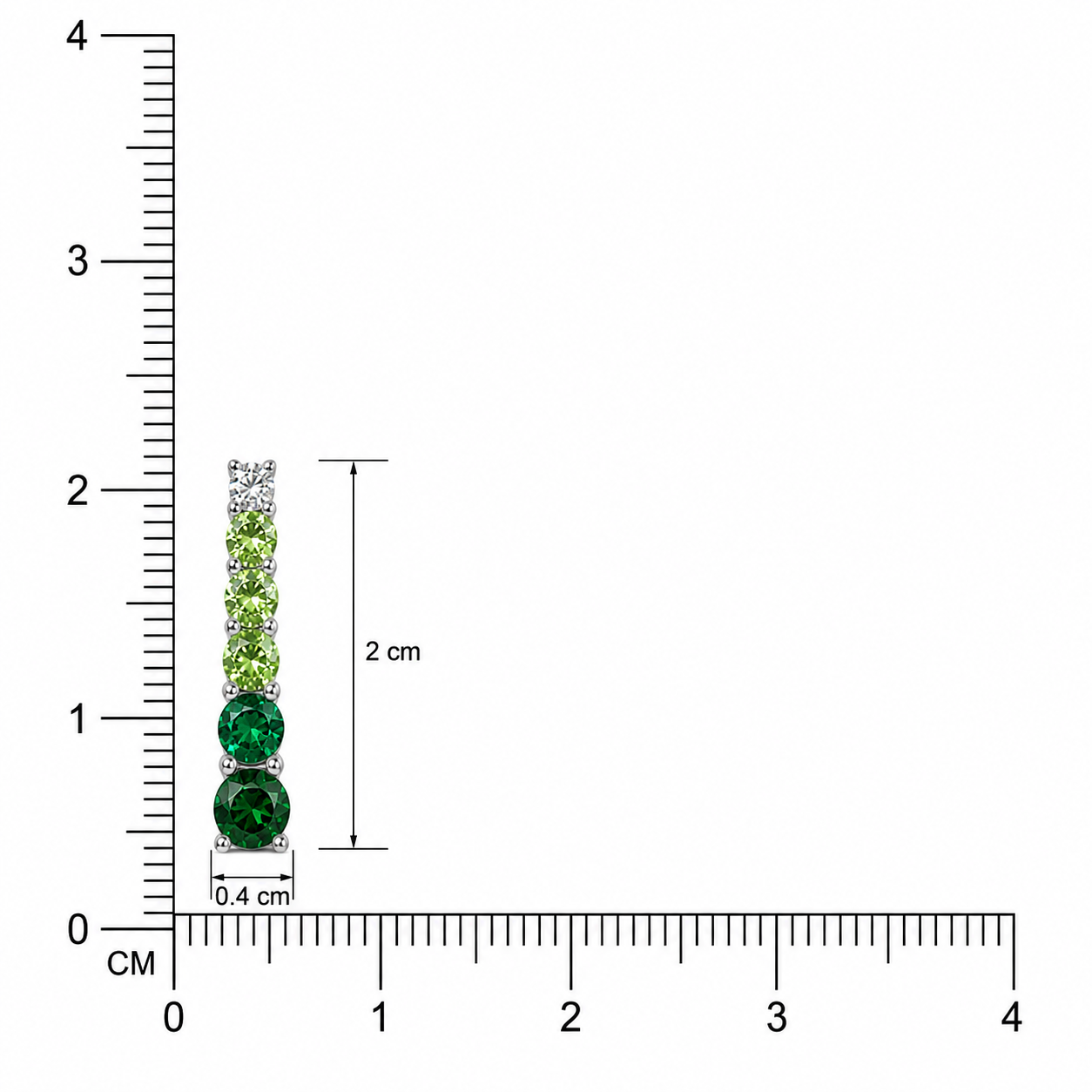 Rainbow Earrings - Green