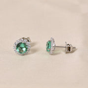 Zinnia Studs - Green
