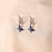 Ringlet Butterfly Earrings- Blue