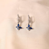 Ringlet Butterfly Earrings- Blue