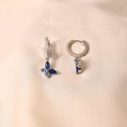 Ringlet Butterfly Earrings- Blue