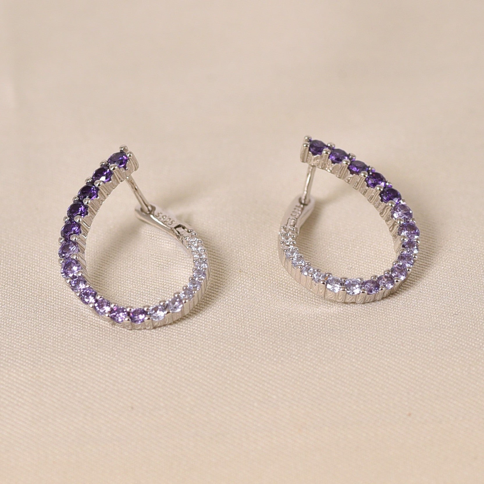 Gradient Earrings - Purple