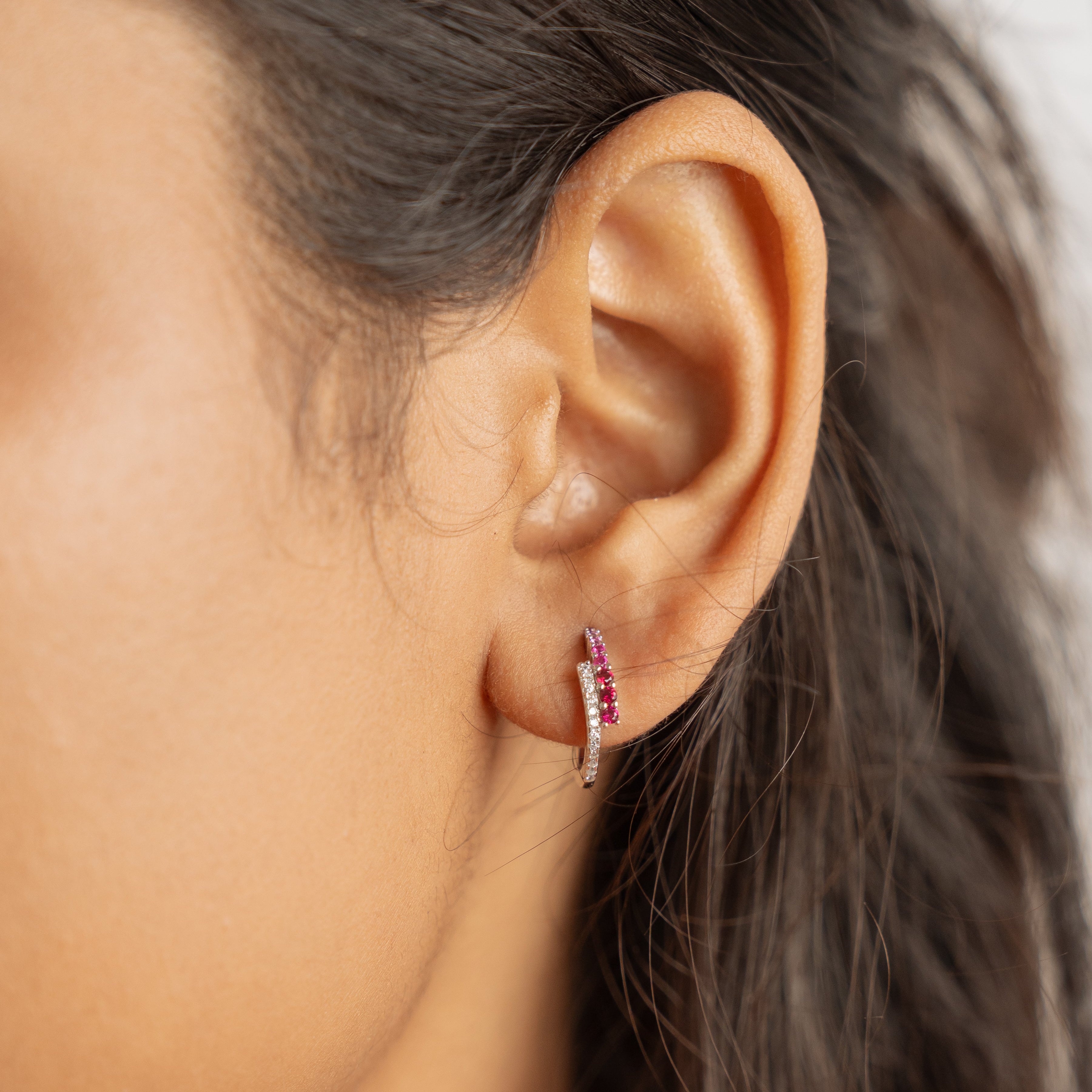 Narcissa Hoops - Pink