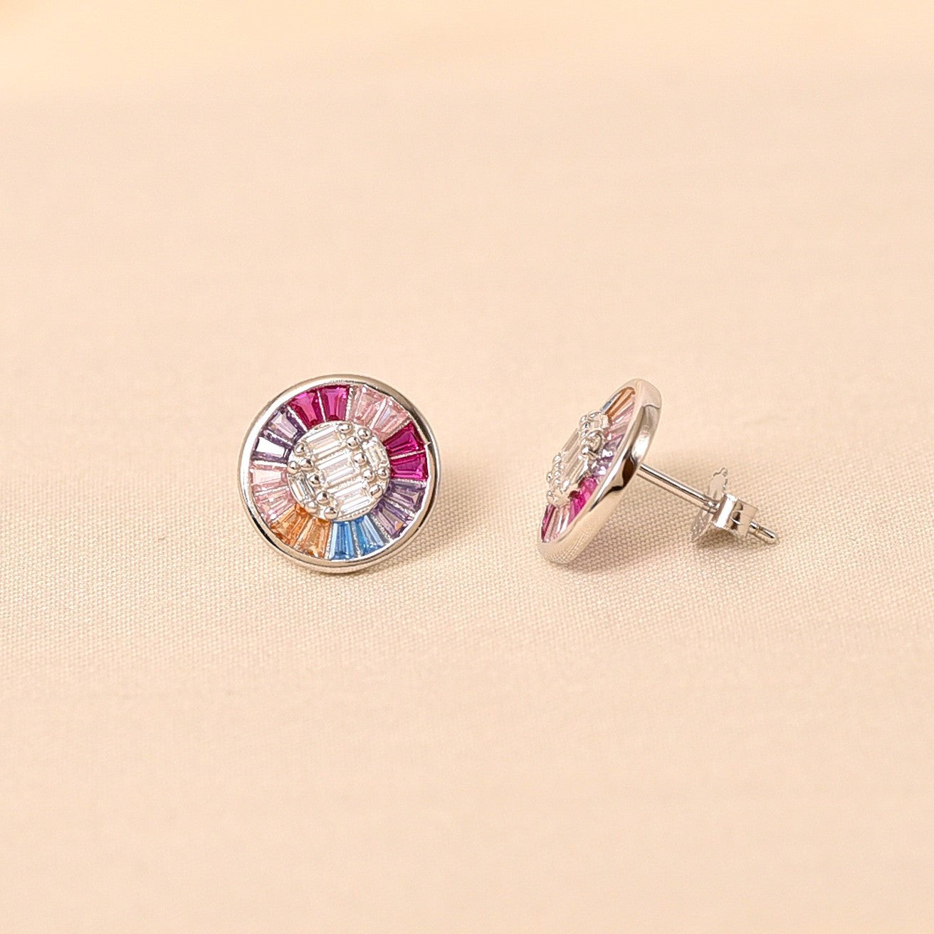 Circular Rainbow Earring