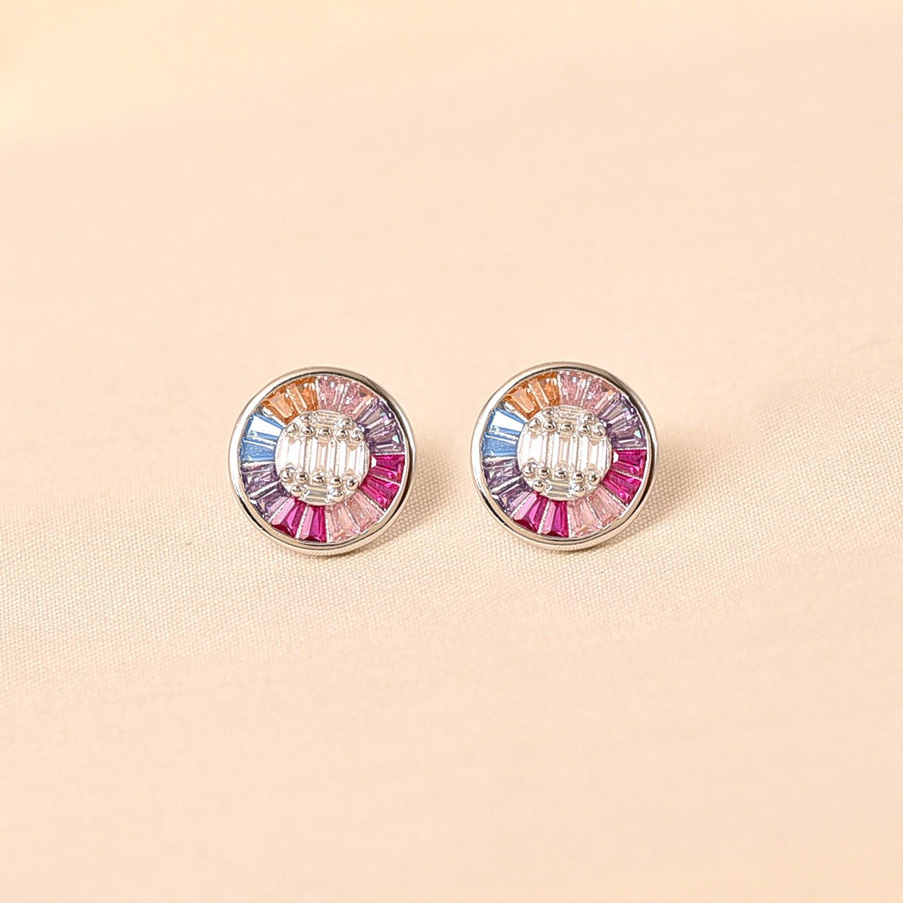 Circular Rainbow Earring