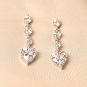 Dot Heart Drop Earring