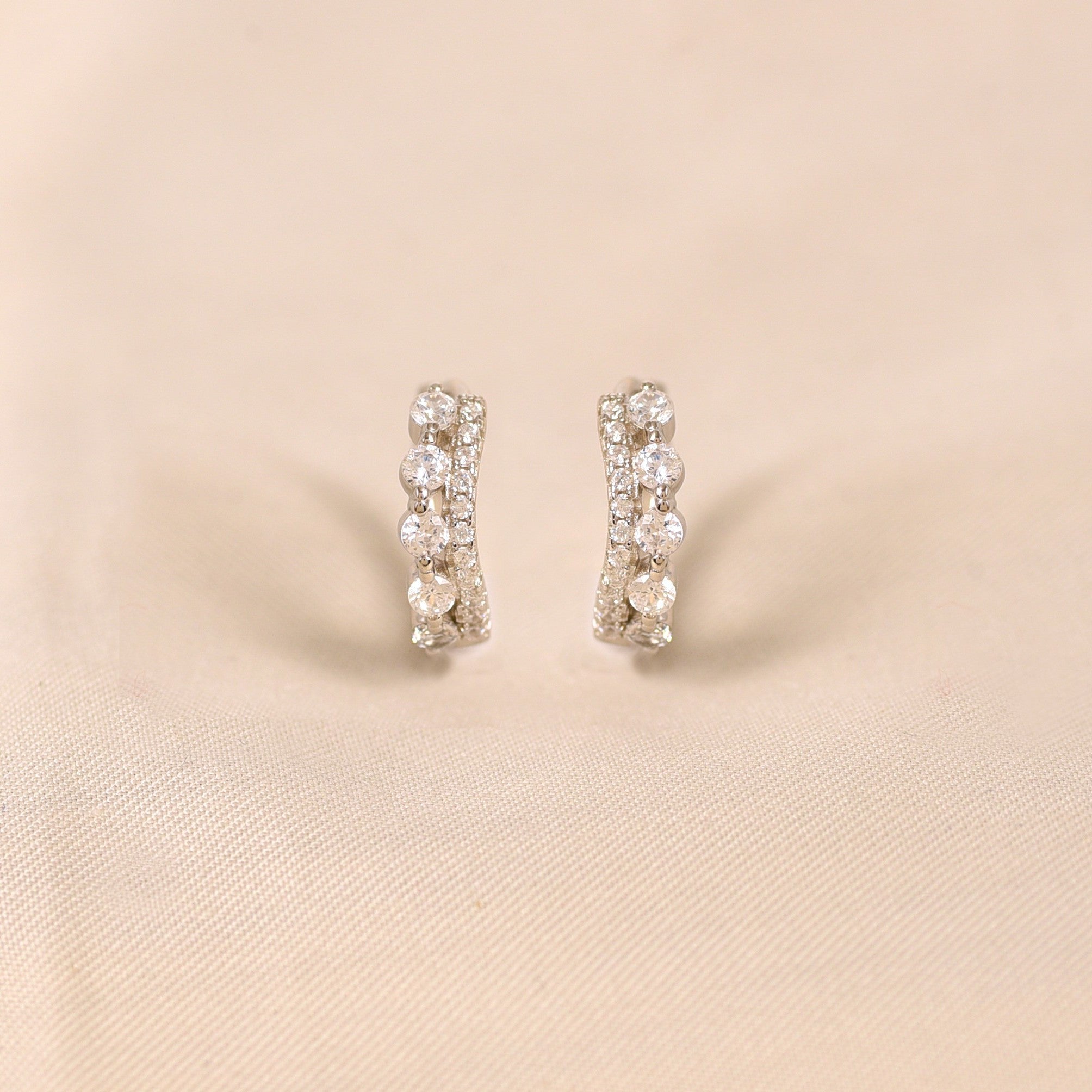 Queen Hoops Earring