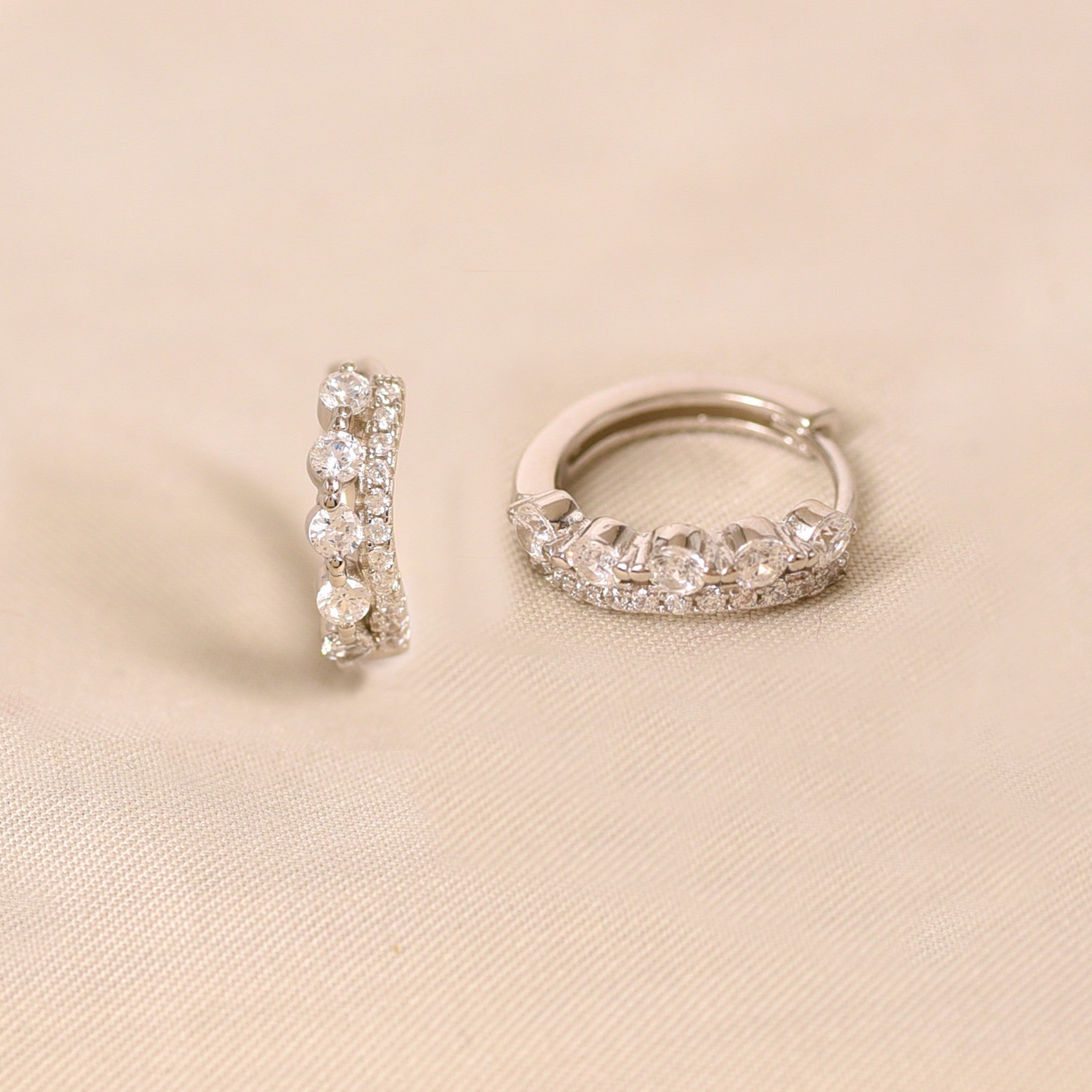 Queen Hoops Earring