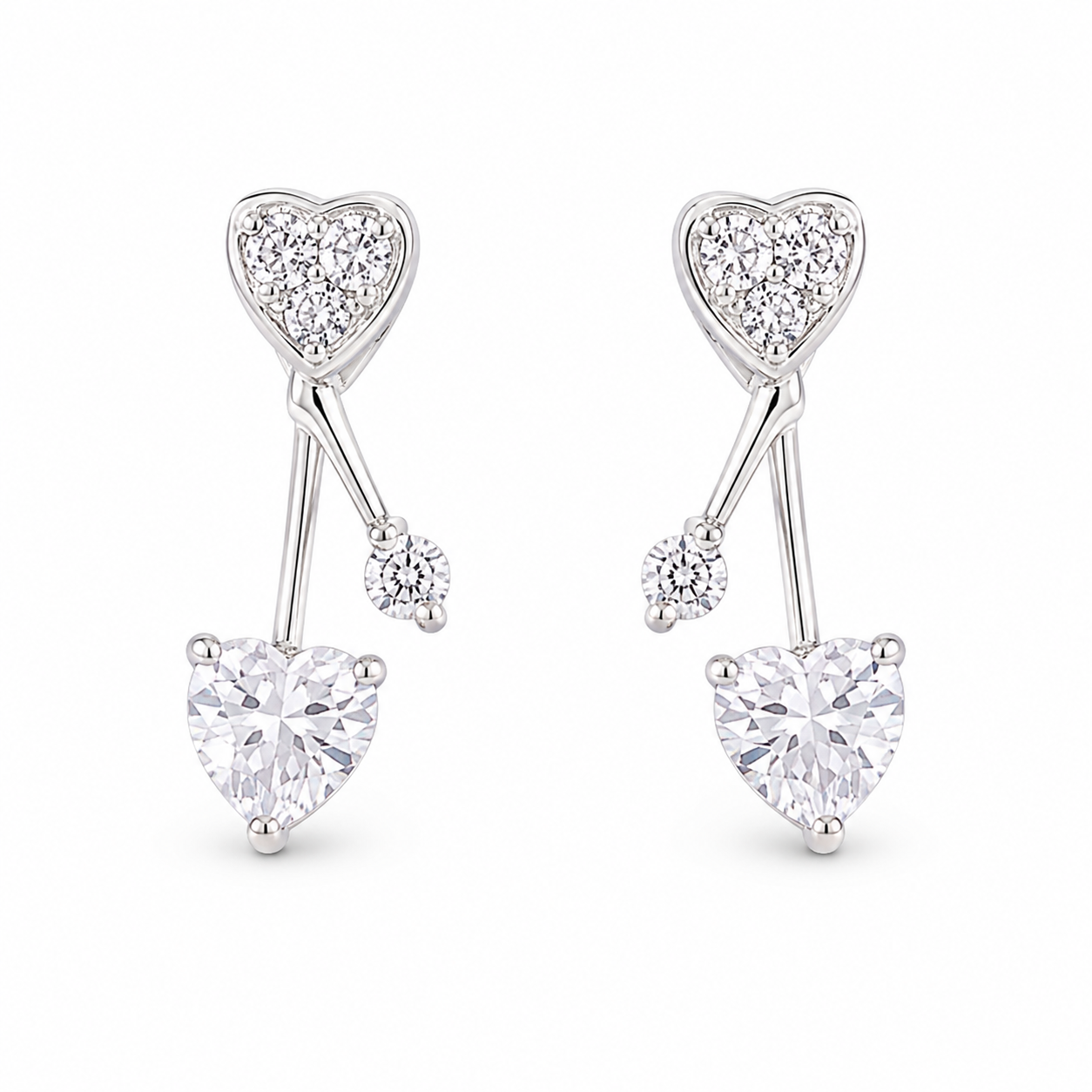 Pendulam Heart Earring
