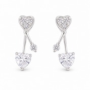 Pendulam Heart Earring