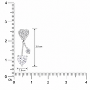 Pendulam Heart Earring