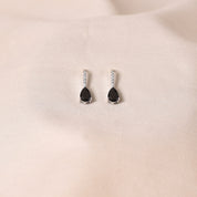 Drop Hook Earrings - Black