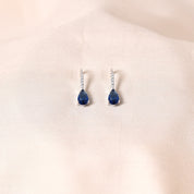 Drop Hook Earrings - Blue