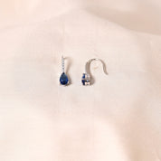 Drop Hook Earrings - Blue